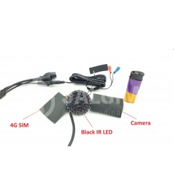 Varjatud 4G-salakaamera SIM-kaardi öörežiimi ja LED-iga